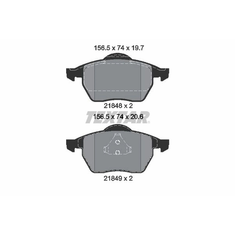 Textar Front Brake Pad Set 2184802