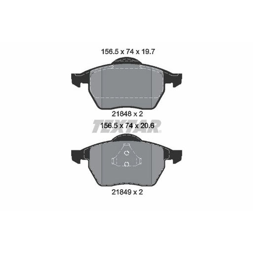 Textar Front Brake Pad Set 2184802
