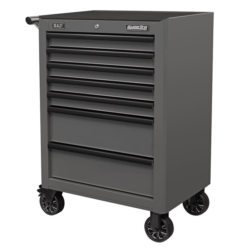 Superline Pro Superline PRO Rollcab 7 Drawer - Grey/Black AP26479TG Superline Pro - Dynamic Drive