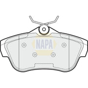 NAPA Rear Brake Pad Set fits Citroën Dispatch II 2007-2016 1.6 2.0