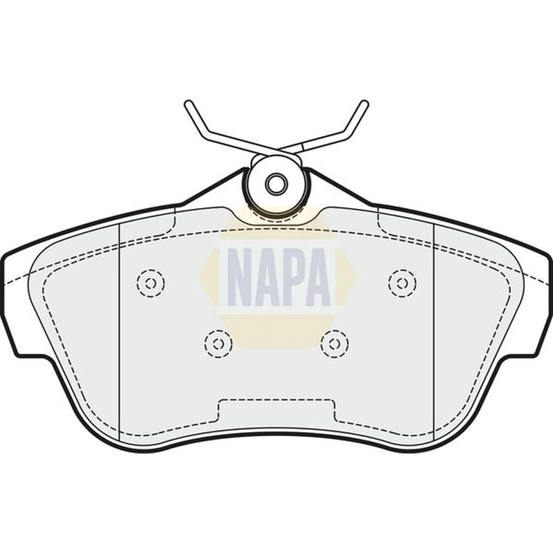 NAPA Rear Brake Pad Set fits Citroën Dispatch II 2007-2016 1.6 2.0