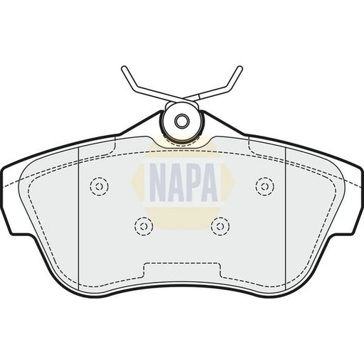 NAPA Rear Brake Pad Set fits Citroën Dispatch II 2007-2016 1.6 2.0