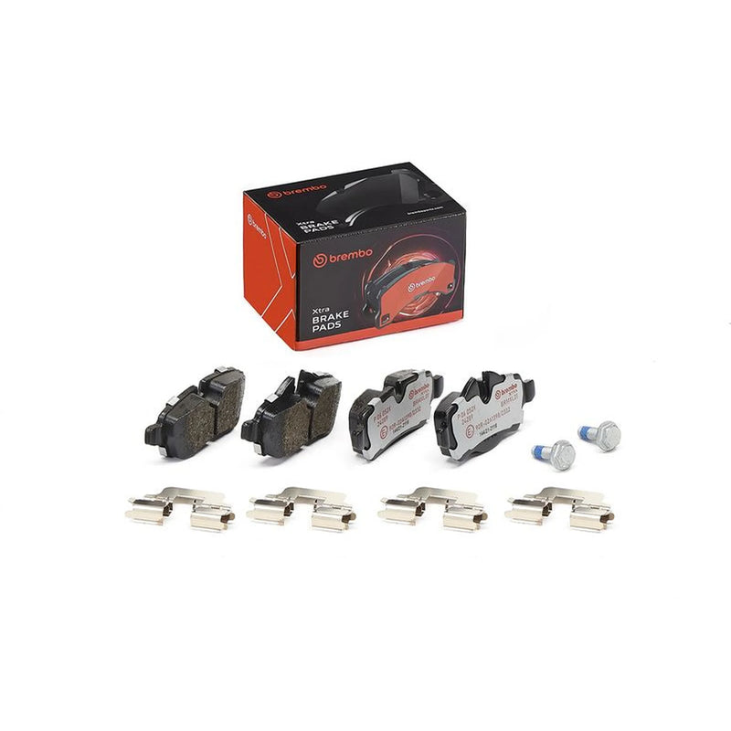 Brembo Xtra Rear Brake Perforated Discs & Pads fits Mini Mini 2006-2012