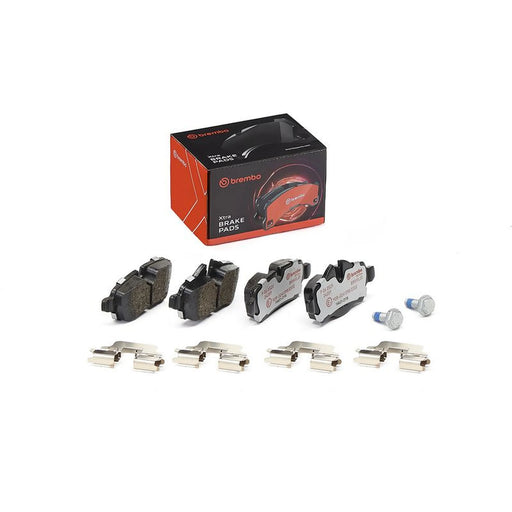 Brembo Xtra Rear Brake Perforated Discs & Pads fits Mini Mini 2006-2012