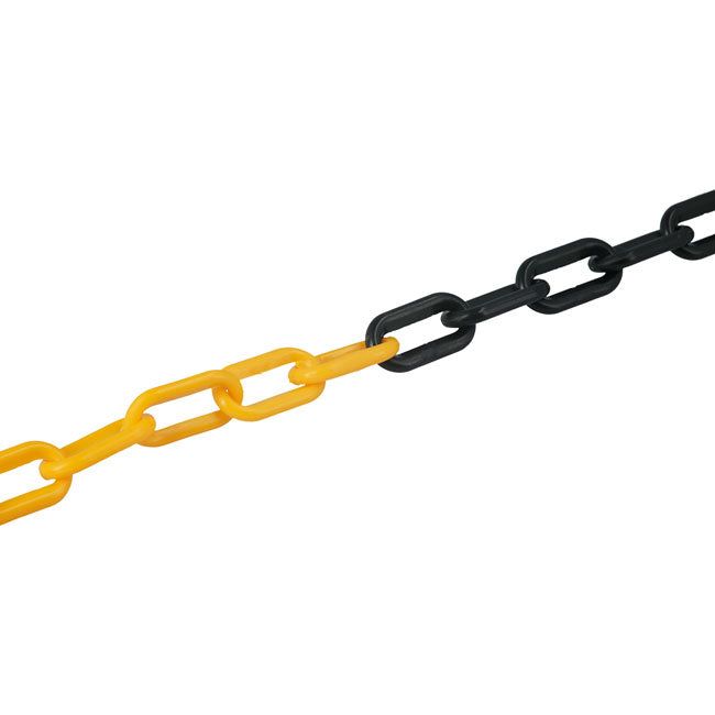 Laser Plastic 6mm Chain 25m (Black/Yellow) 61238 Laser - Dynamic Drive