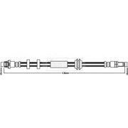 Borg & Beck Brake Hydraulic Hose Line Front Right BBH8401