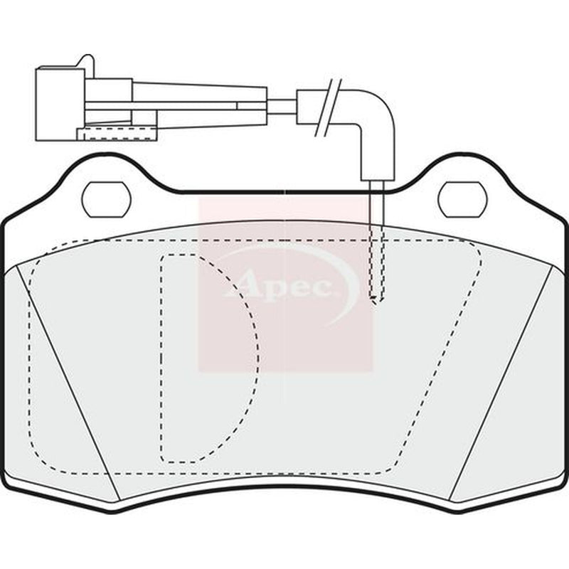 Apec Front Brake Pad Set fits Fiat Coupe 1996-2000 2.0
