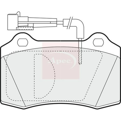 Apec Front Brake Pad Set PAD1007
