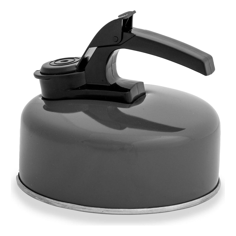 Olton slate aluminium base whistling kettle (1L) K0054SL Quest - Dynamic Drive