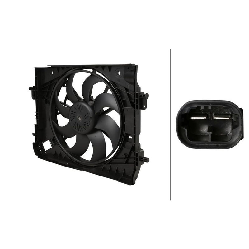 Hella Engine Cooling Fan fits Dacia Dokker 2012-2021 1.2 1.3 1.5 1.6