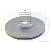 Comline Front & Rear Brake Discs & Pads fits Toyota Corolla 2006-2014 1.8
