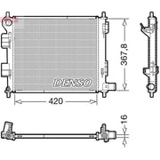 Denso Engine Radiator DRM41022