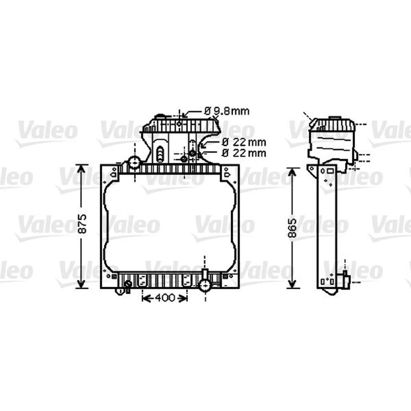 Valeo Engine Radiator 733428