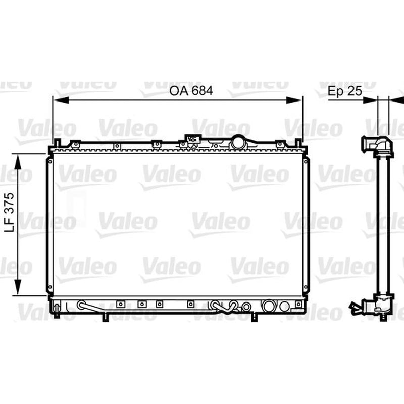 Valeo Engine Radiator 731649