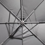 Dellonda Cantilever Parasol with 360 Rotation, Tilt & Cover 3m - Grey Dellonda - Dynamic Drive