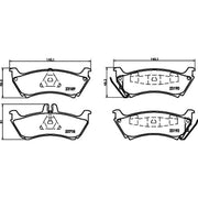 DON Rear Brake Pad Set fits Mercedes-Benz M-Class 1998-2005