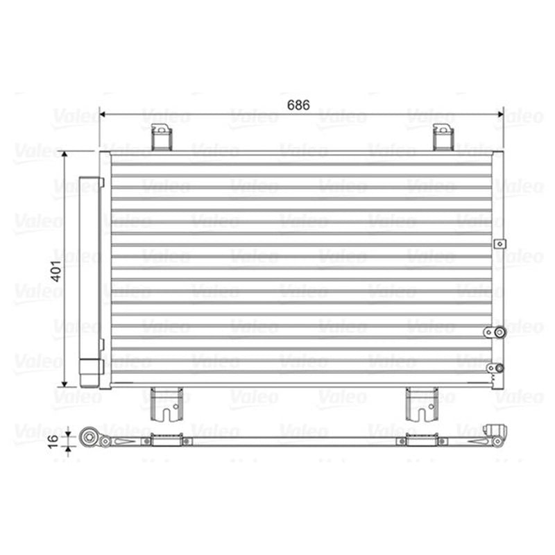 Valeo Air Conditioning Condenser 814460