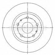 Borg & Beck 2 x Vented Front Brake Discs BBD5207