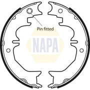 NAPA Parking Brake Shoe Set fits Toyota Land Cruiser 2011 on 3.0