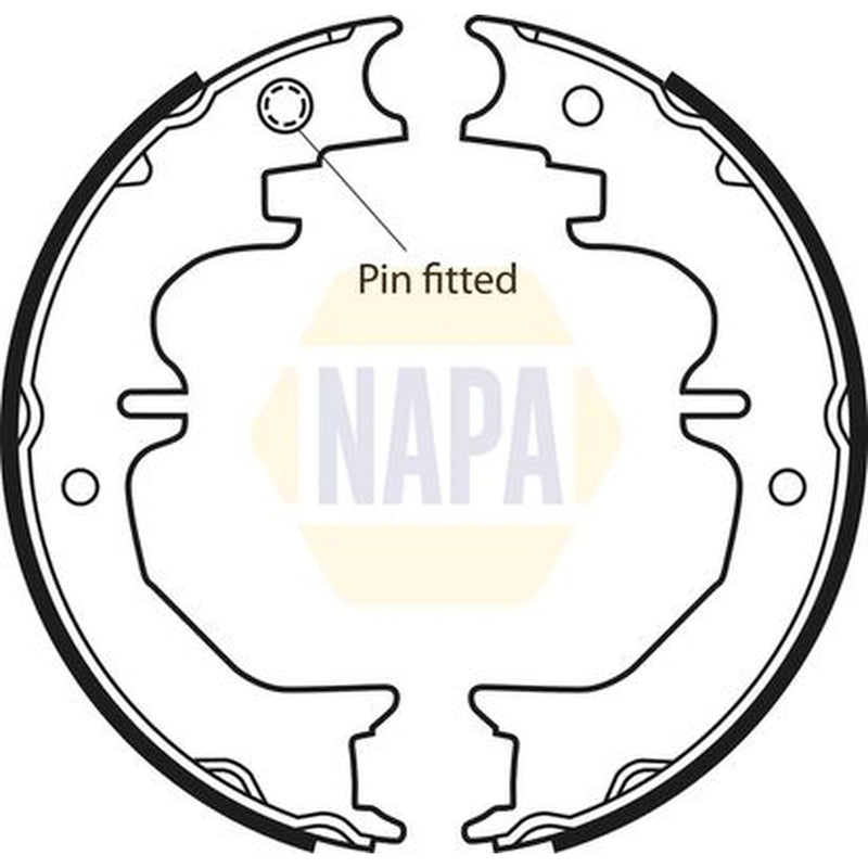 NAPA Parking Brake Shoe Set fits Toyota Land Cruiser 2011 on 3.0