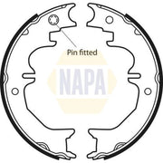 NAPA Parking Brake Shoe Set NBS5025