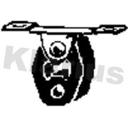 Klarius Exhaust System Mount Rubber fits Citroën C4 II 2009 on 1.6
