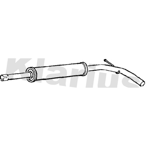 Klarius Box With Centre Pipe Centre fits VW Lupo I 1998-2005 1.4