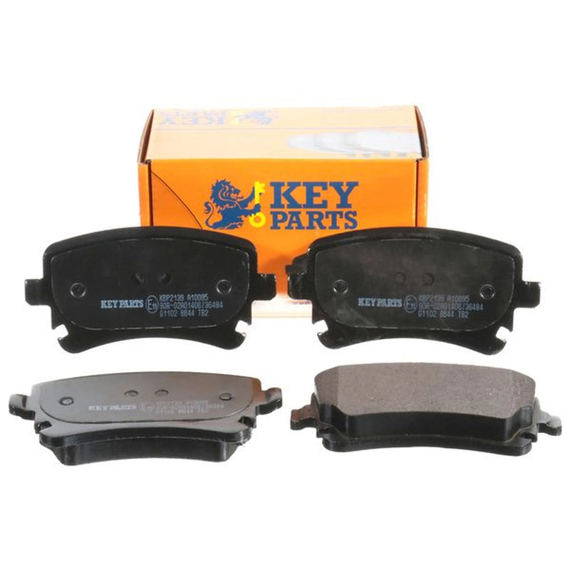 Key Parts 4 x Rear Brake Pad Set fits Audi A4 B6 2003-2005