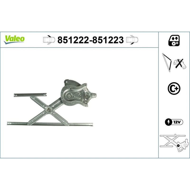 Valeo Electric Window Regulator Lifter Left Front 851222