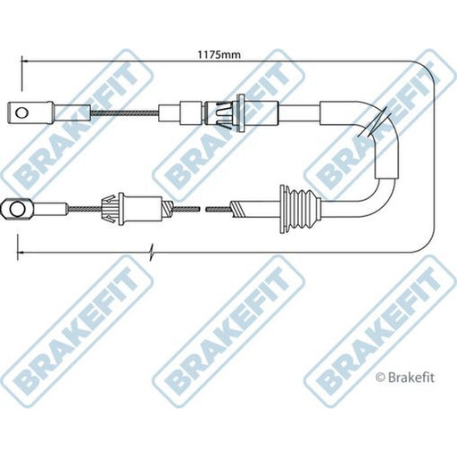 Apec Handbrake Cable Front fits Nissan Interstar 2002-2006