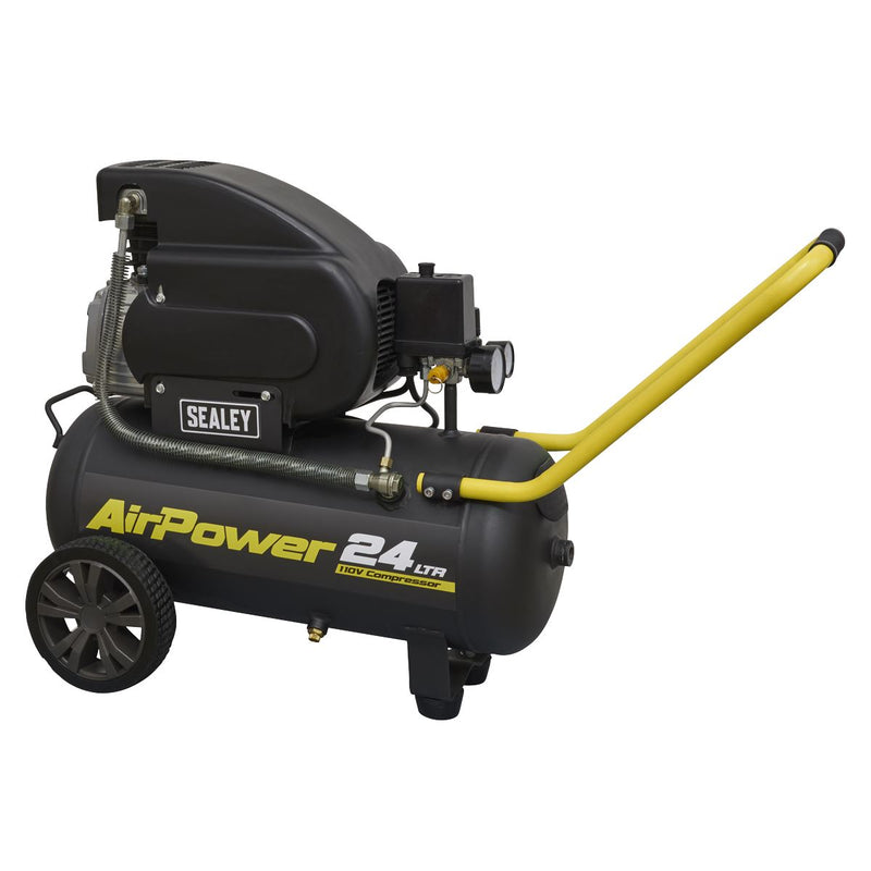 Sealey Compressor 24ltr Direct Drive 2hp 110V SAC2420E110V Sealey  - Dynamic Drive