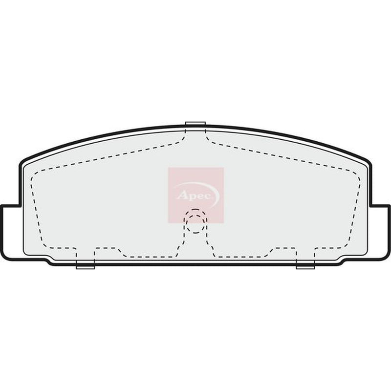 Apec Rear Brake Pad Set fits Mazda 323 F/P 1998-2004 1.6 1.9