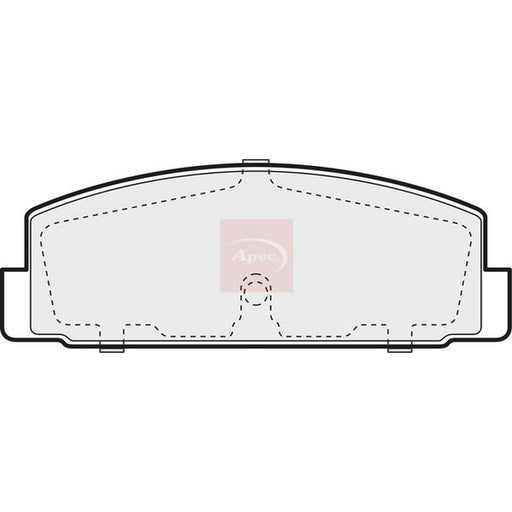 Apec Rear Brake Pad Set fits Mazda 323 F/P 1998-2004 1.6 1.9