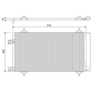 Valeo Air Conditioning Condenser 818171