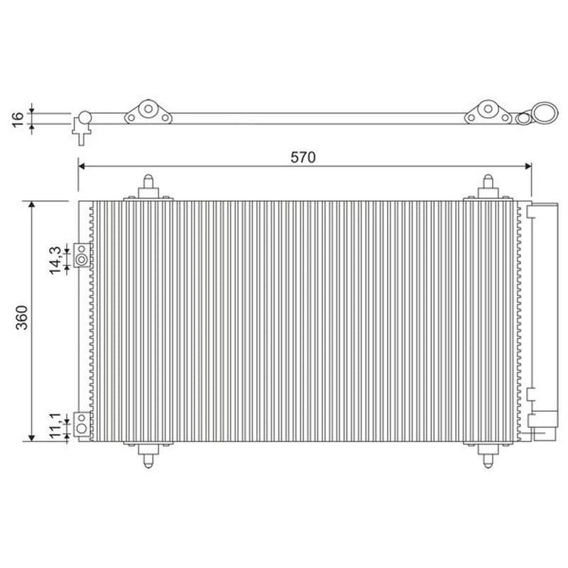 Valeo Air Conditioning Condenser 818171