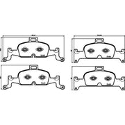 Brembo 4 x Front Brake Pad Set fits Audi A4 Allroad B9 2016-2020 2.0 3.0