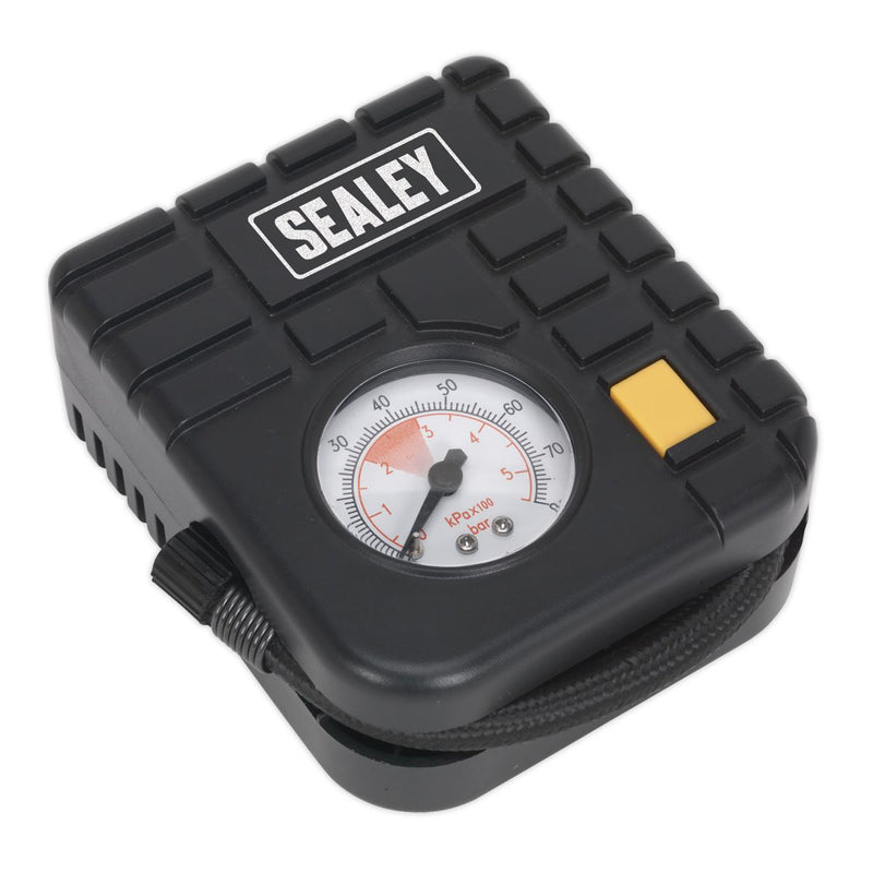 Sealey Micro Air Compressor with Worklight 12V MS163 Sealey - Dynamic Drive