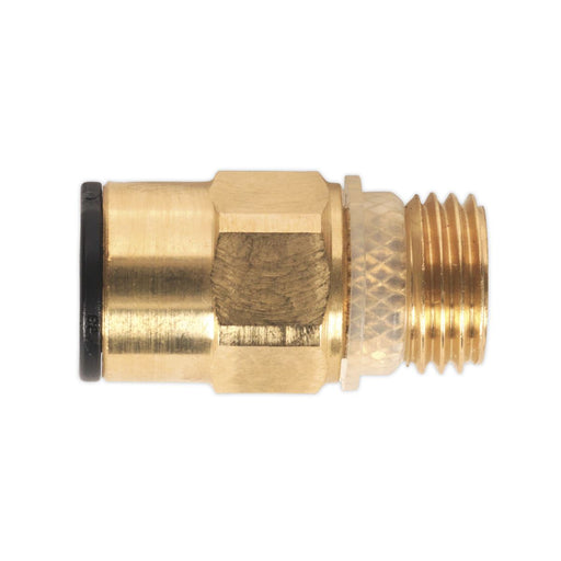 Sealey Brass SuperThread Straight Adaptor 8mm x 1/4"BSP Pack of 2 (John Guest Sp Sealey - Dynamic Drive