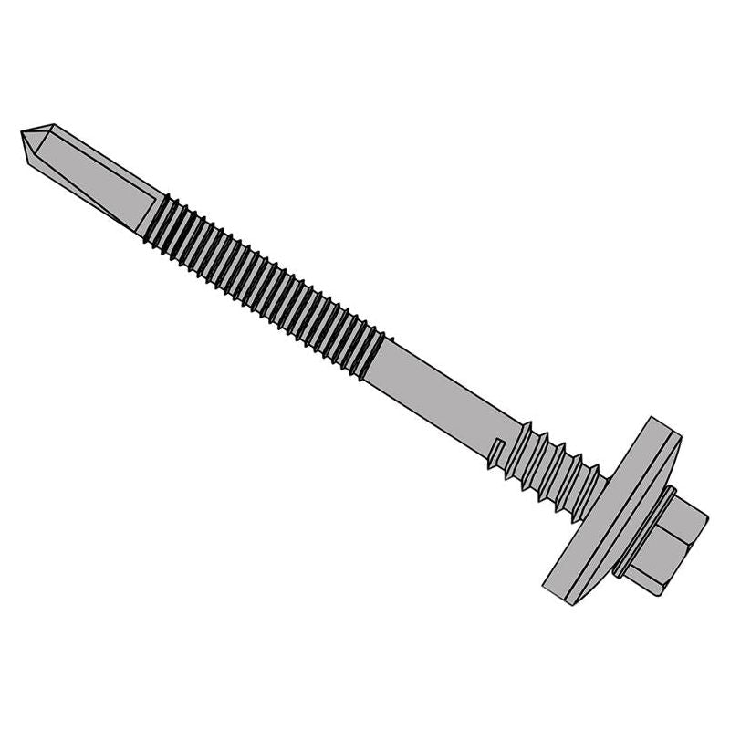 Forgefix TechFast Composite Panels to Steel Hex Screw No.5 Tip 5.5 x 105mm Box 100 ForgeFix - Dynamic Drive
