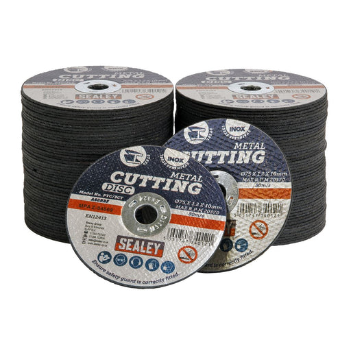 Sealey Cutting Disc Pack of 10075 x 1.2mm10mm Bore PTC/3CT100 Sealey - Dynamic Drive