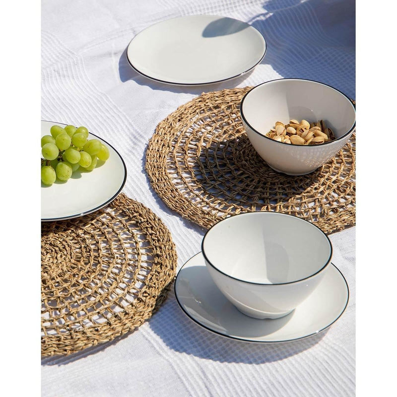 Gimex Linea Line Tableware Blue 12 Pieces Gimex - Dynamic Drive