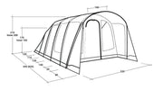 Outwell Denver 5 Pole Tent Green 5 Person Outwell - Dynamic Drive