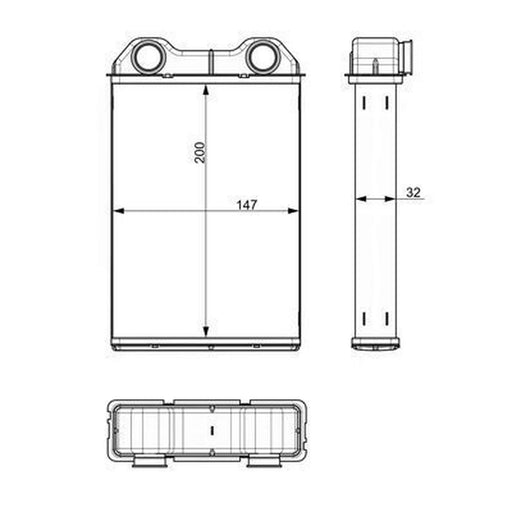 Mahle Heater Matrix Core Heat Exchanger fits Mini Mini 2001-2008