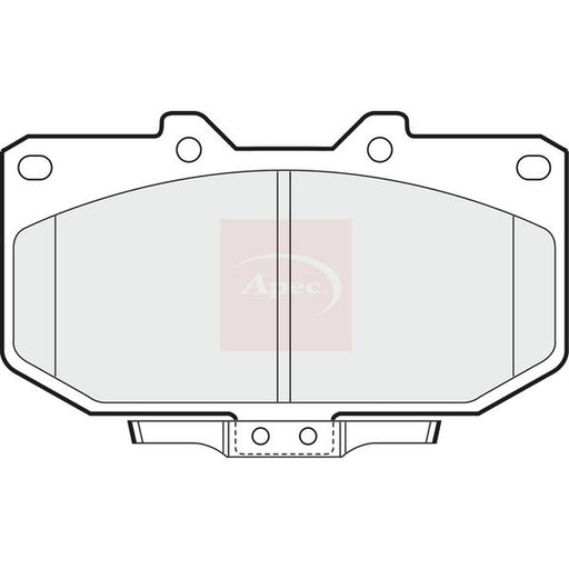 Apec Front Brake Pad Set fits Nissan Fairlady Z 1990-1995 3.0