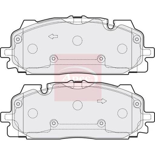 Apec Front Brake Pad Set PAD2162