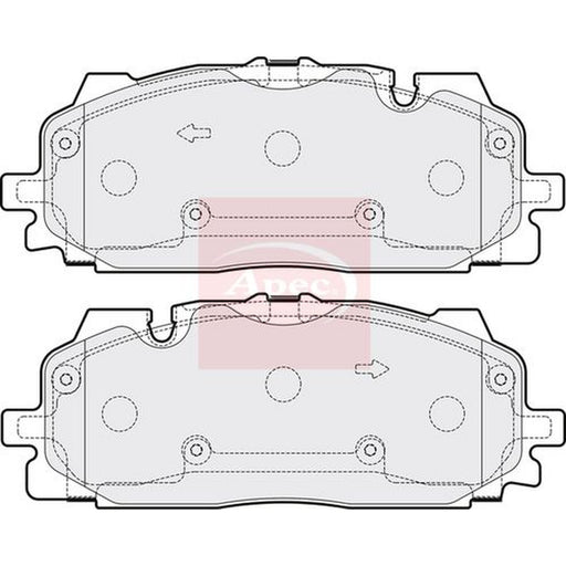 Apec Front Brake Pad Set fits Audi A3 2021-2022