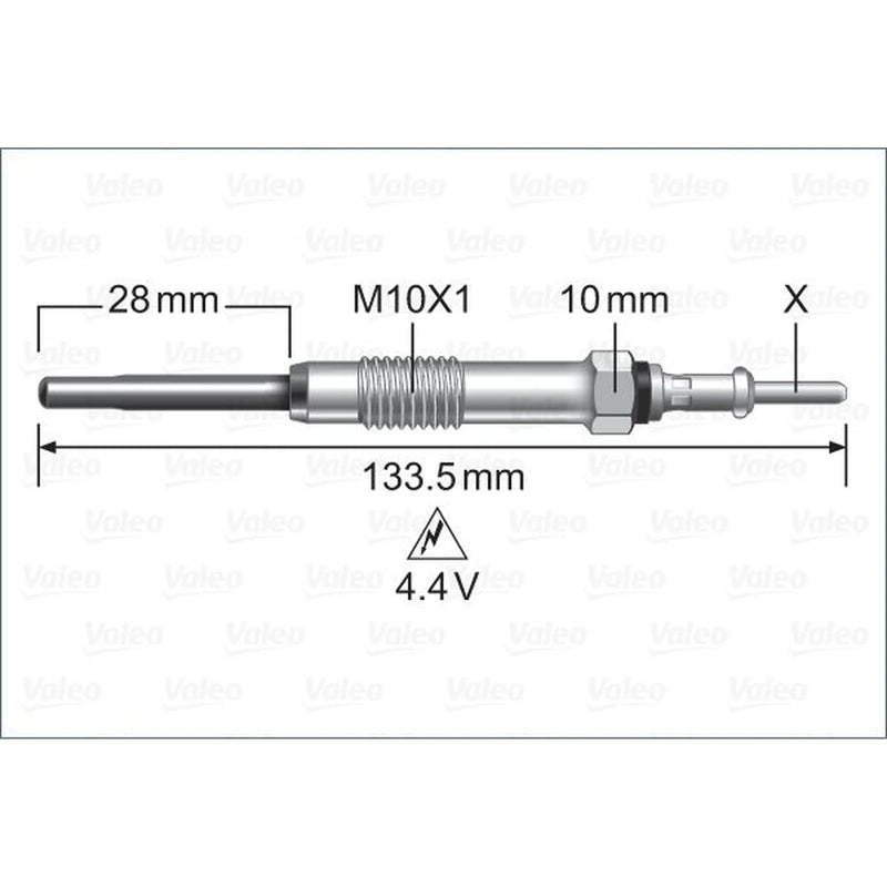 Valeo Diesel Engine Glow Plug 345224