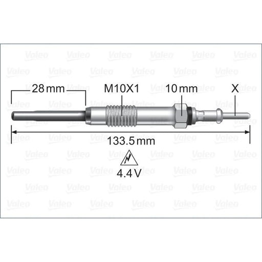 Valeo Diesel Engine Glow Plug 345224