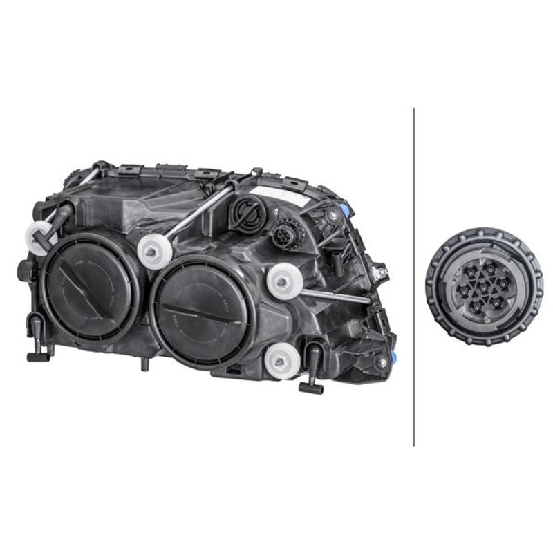 Hella Headlight Headlamp PY21W Left fits Mercedes-Benz Actros MP2 2002-2003