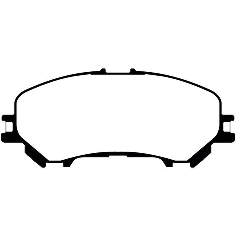 Abtex Front Brake Pad Set fits Nissan Qashqai II 2013-2015 1.2 1.5 1.6 2.0